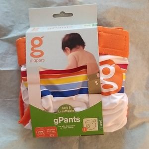 New Medium Go Big Gdiaper Cloth Diaper boy rainbow
